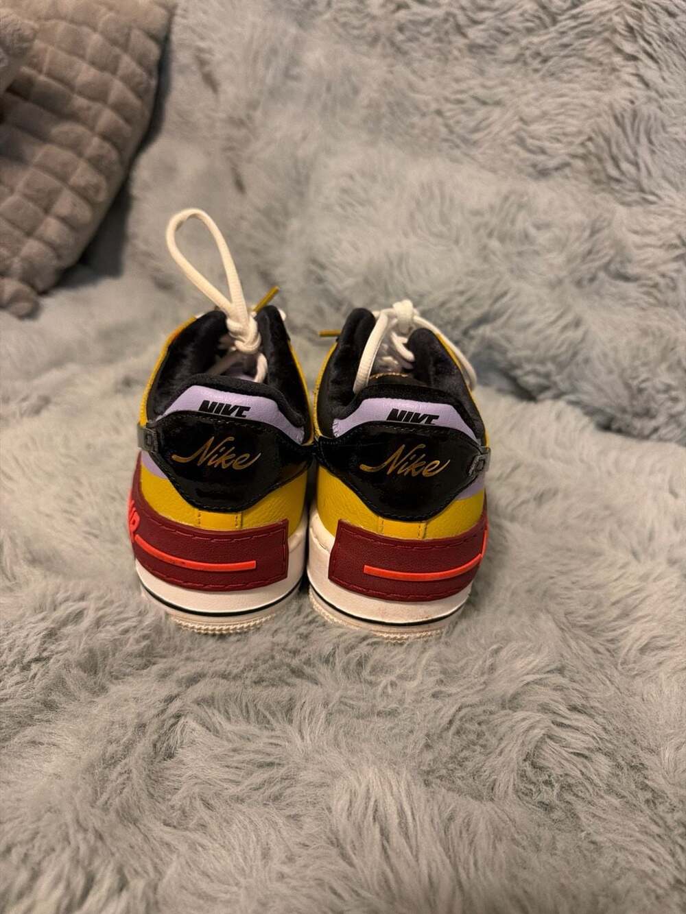 Nike Air Force 1 Shadow Sisterhood Team Red Orange Women's Size 8.5 - Picture 4 of 11